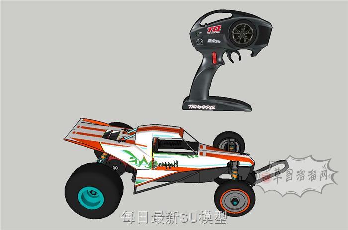 遥控赛车玩具SU模型