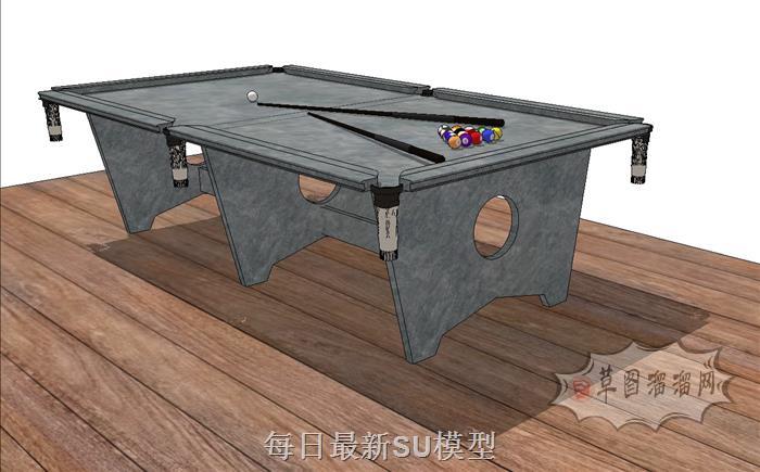 桌球台球桌体育SU模型