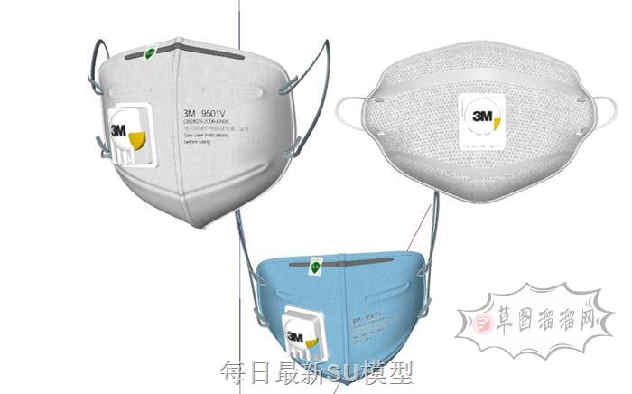 3M医疗口罩SU模型