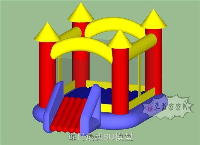 充气城堡儿童SU模型