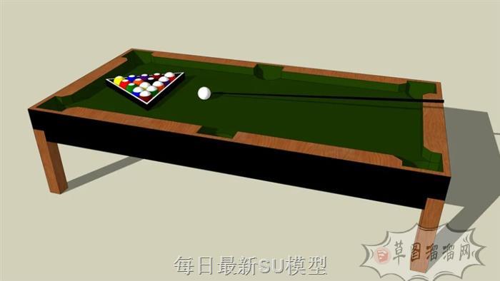 桌球台球桌撞球SU模型
