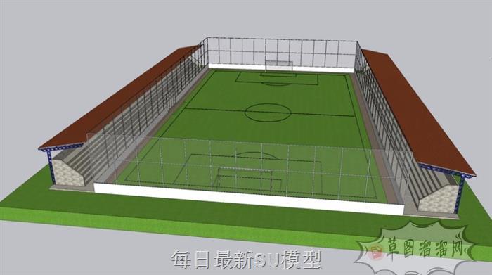 足球场SU模型