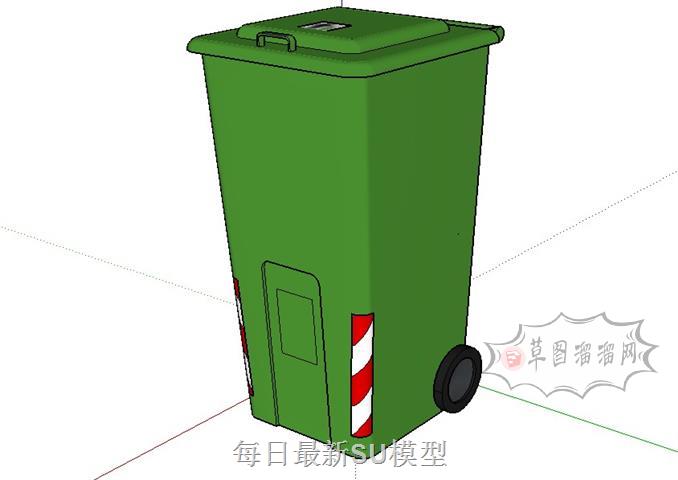 环保垃圾箱垃圾桶SU模型