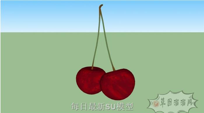 樱桃车厘子水果SU模型