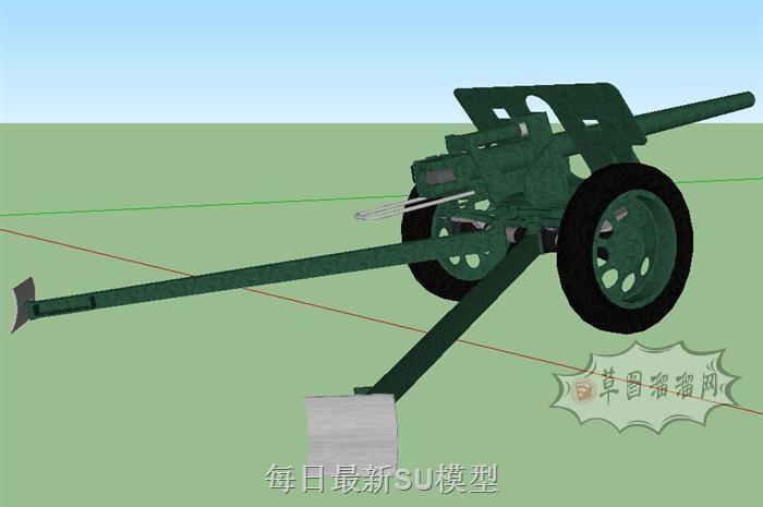 迫击炮武器SU模型