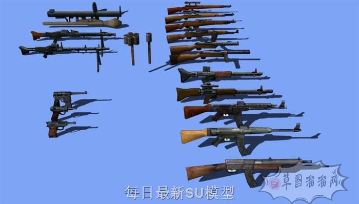 二战德国武器SU模型