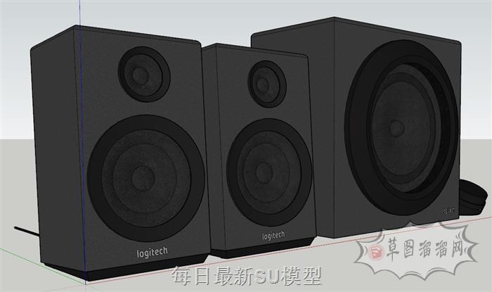 音响低音炮SU模型