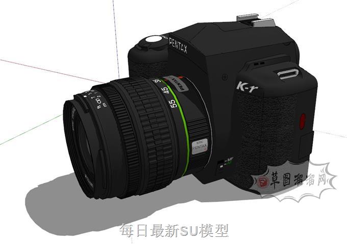 单反照相机摄影SU模型