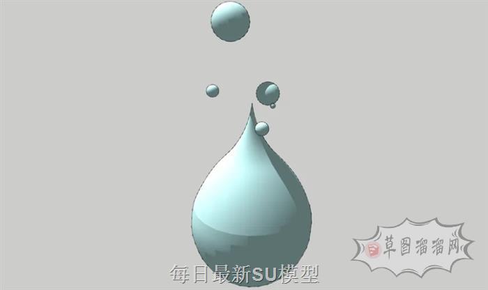 水滴水SU模型