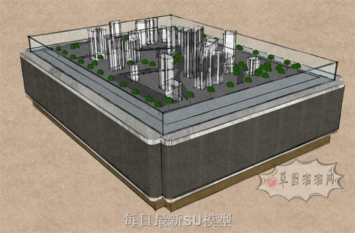 售楼沙盘SU模型