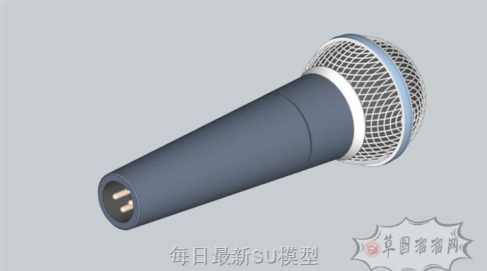 话筒唱歌SU模型