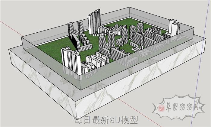 售楼沙盘SU模型