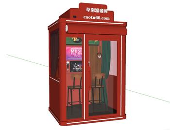 KTV迷你唱歌SU模型