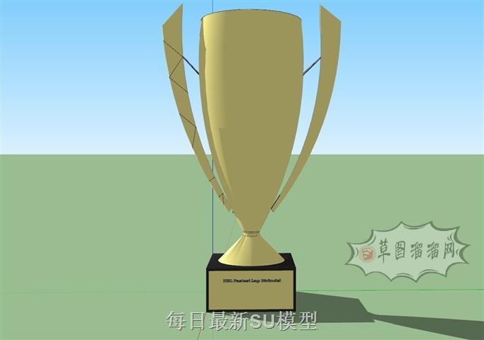 奖杯金杯装饰品SU模型