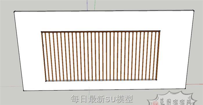 格栅吊顶SU模型