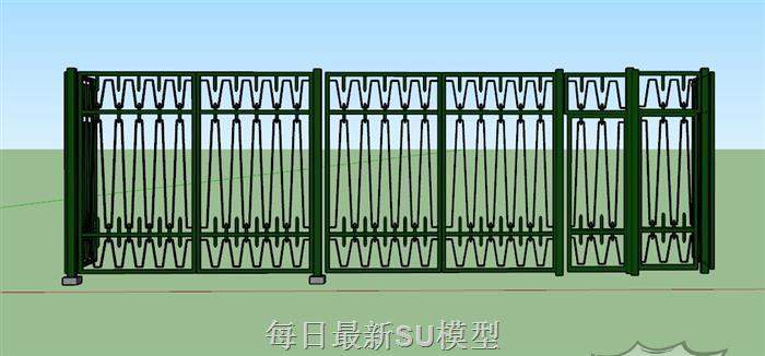 阳台栏杆护栏SU模型