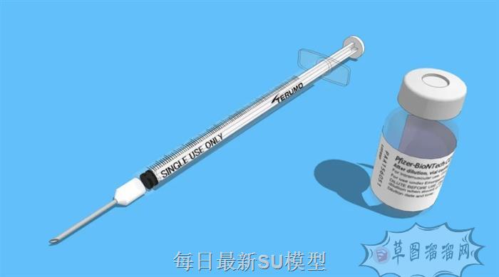 新冠疫苗注射器SU模型