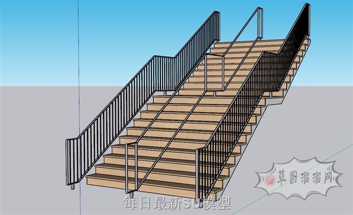阶梯楼梯SU模型