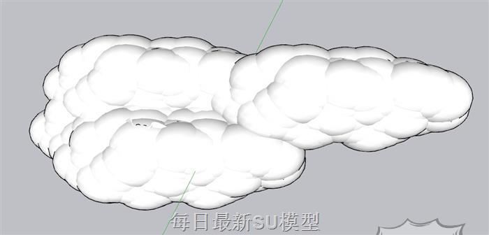 云朵SU模型