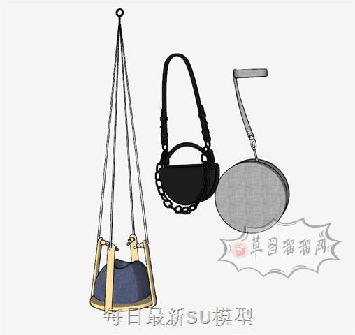女包包包挎包SU模型