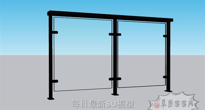 栏杆扶手SU模型