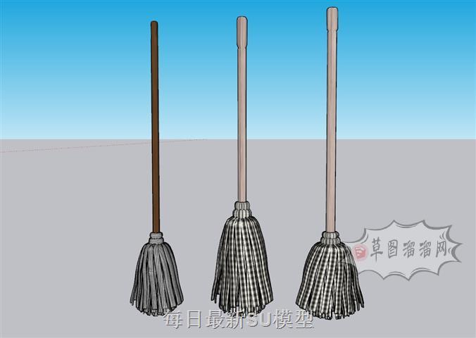 拖把洁具卫生SU模型