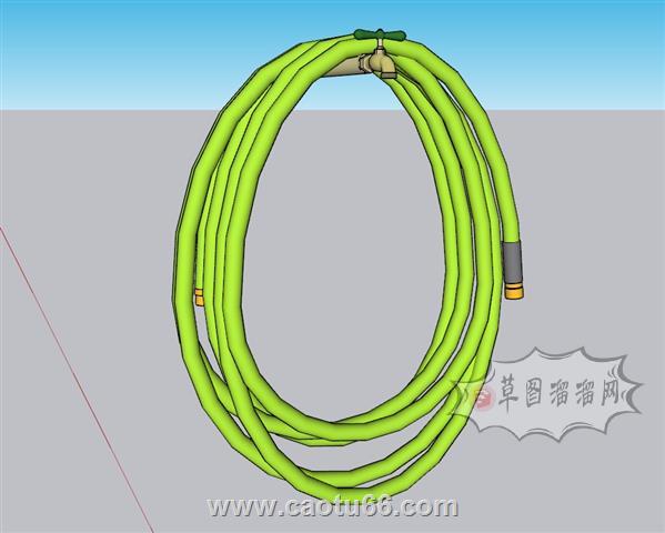 水龙头水管洗车SU模型
