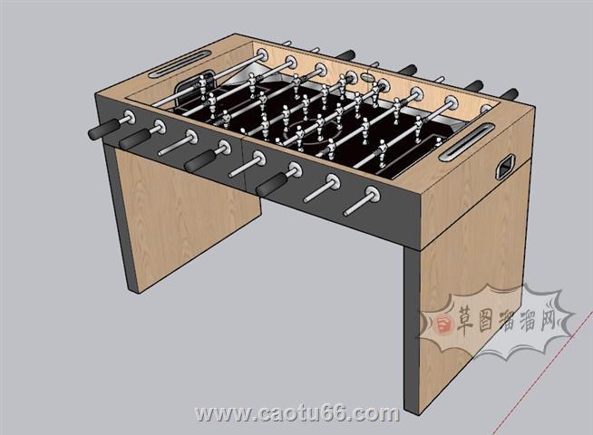 桌上足球SU模型