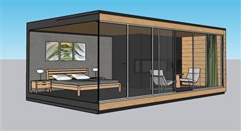 度假休闲屋SU模型