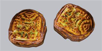 月饼食物节日SU模型