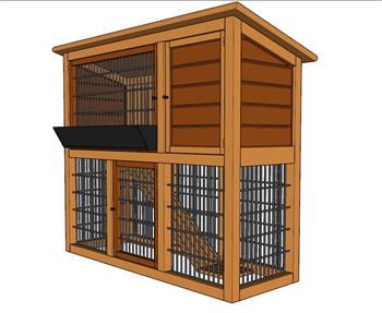 鸡笼鸡舍SU模型