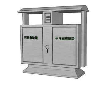 垃圾箱垃圾桶SU模型