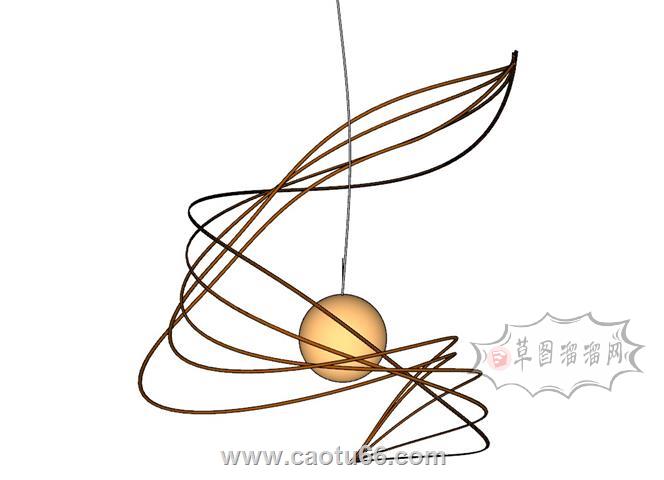吊灯SU模型