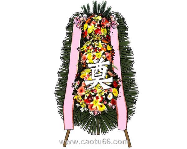 祭奠花圈葬礼SU模型