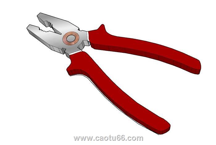铁钳工具SU模型