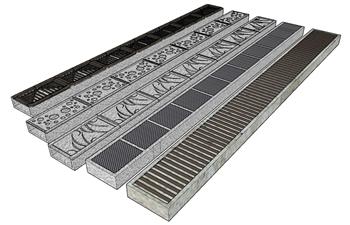 下水道栏栅SU模型