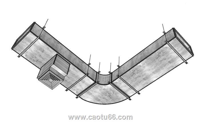 空调管道SU模型