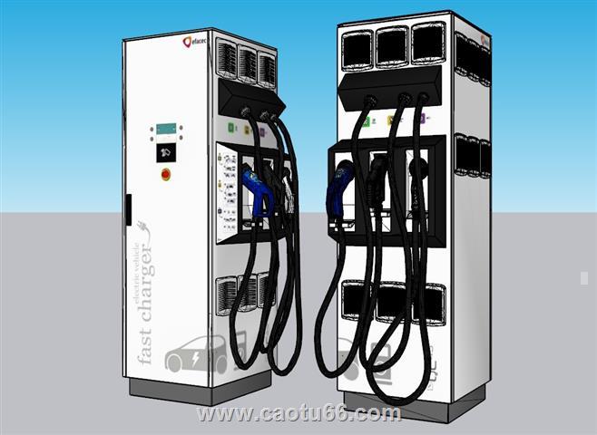 新能源汽车充电桩SU模型