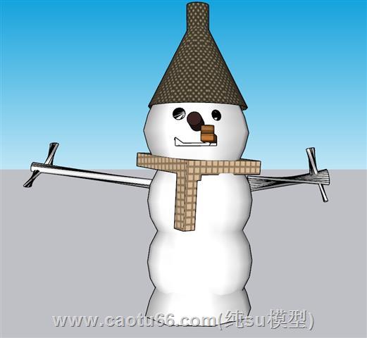雪人SU模型
