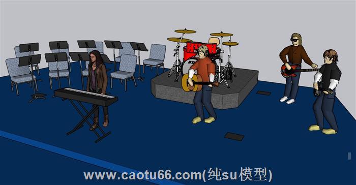舞台演唱会SU模型