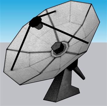 卫星接收天线SU模型