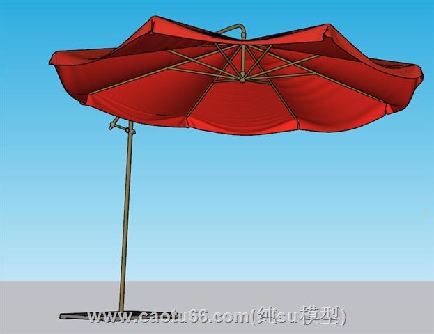 遮阳伞SU模型