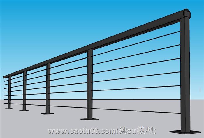 栏杆护栏SU模型