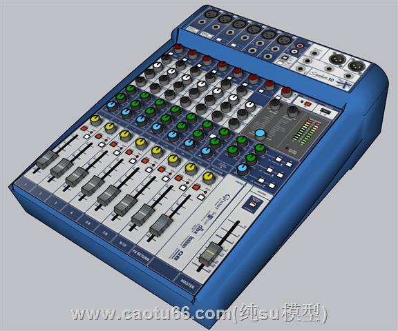 音乐调音设备SU模型