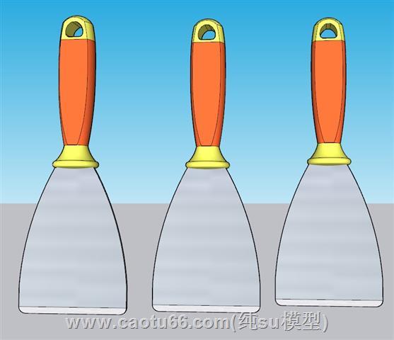 刮腻子铲子工具SU模型