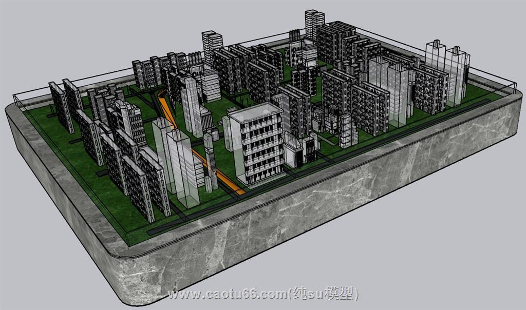 售楼处沙盘SU模型