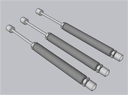 玻璃胶枪工具玻璃胶SU模型