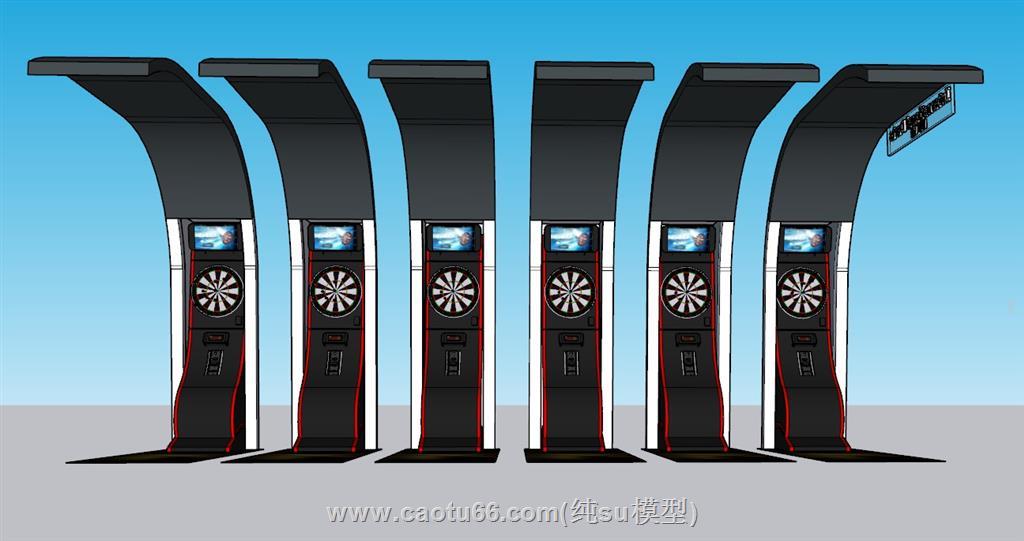 飞镖游戏SU模型