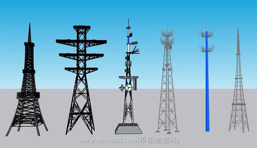 信号塔5G4GSU模型
