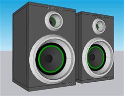 音响音效设备SU模型